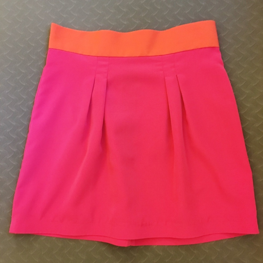 Naven color block high-waist miniskirt